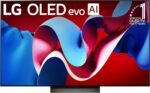 LG 77-Inch Class OLED evo C4 Series Smart TV 4K Processor Flat Screen with Magic Remote AI-Powered with Alexa Built-in (OLED77C4PUA, 2024)