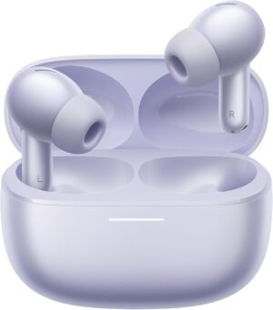 Xiaomi Redmi Buds 6 Pro Purple - 36h Battery Life, Triple Driver Hi-Fi Sound, 55 dB ANC, 20 ANC Levels, 3 Transparency Modes, Immersive 3D Audio, Bluetooth 5.3, Google Fast...